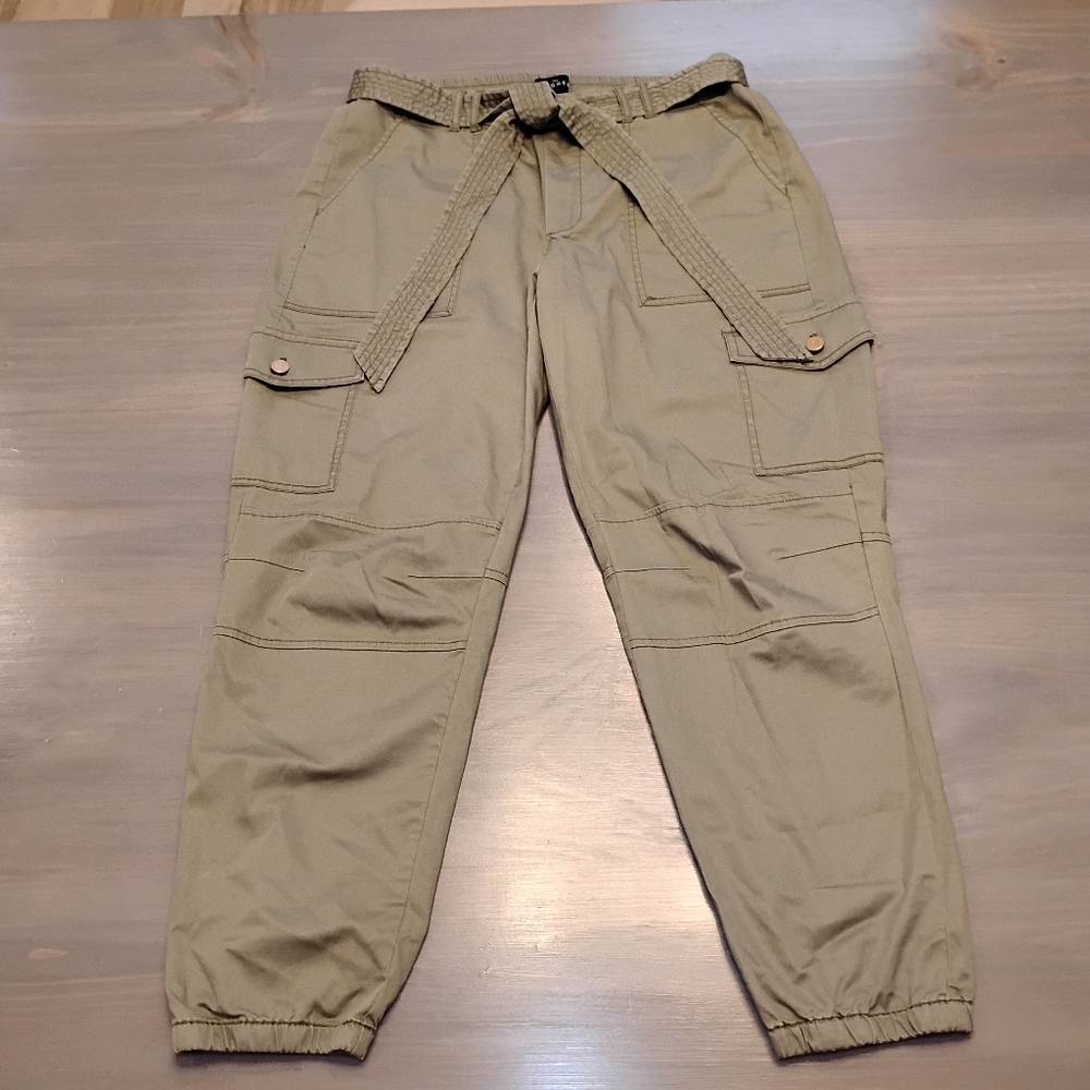 White House Black Market Olive Green The Jogger Cargo Pants - Picture 1 of 11